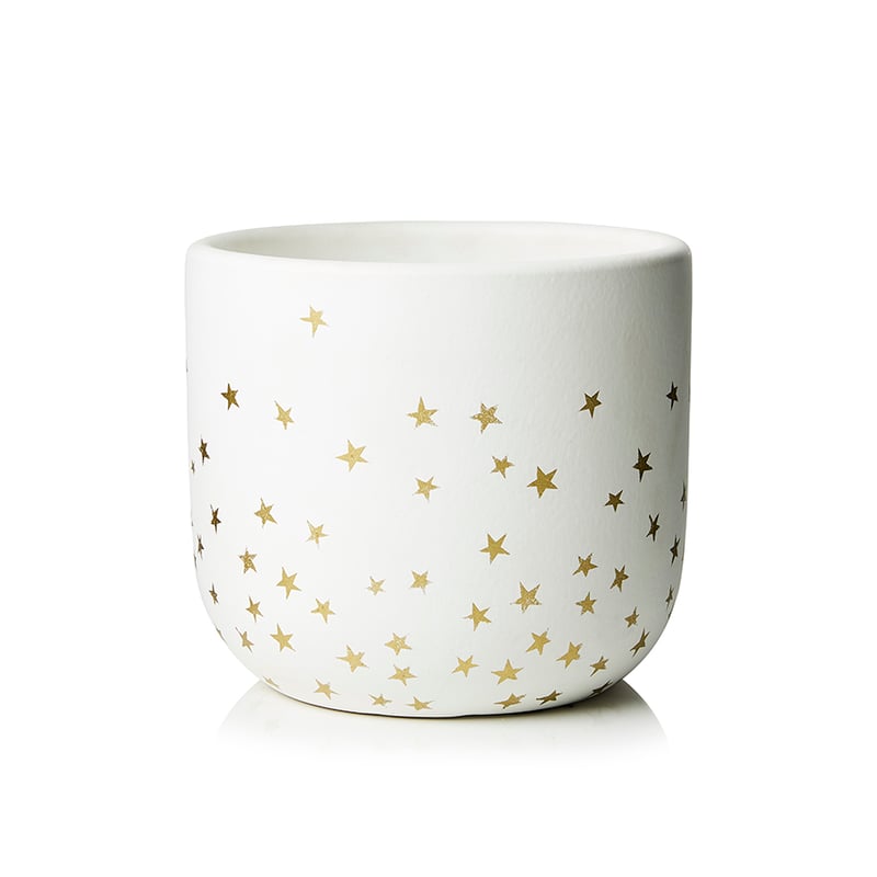Christmas Pot White & Gold 