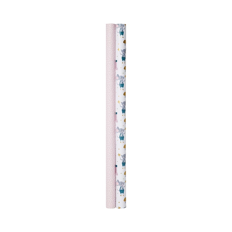 Christmas Mouse Wrapping Paper Pack of 2 