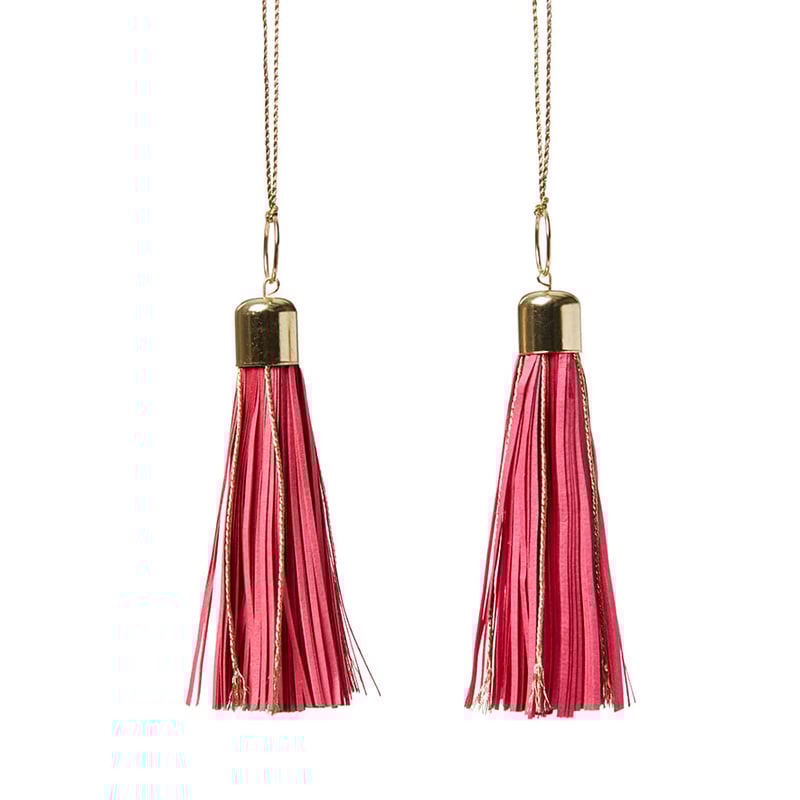 Hanging Tassels Pack 2 Pink 