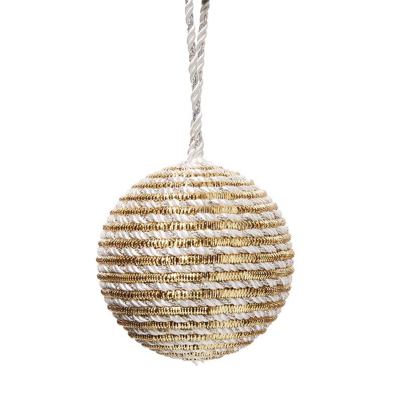 Striped Rope Bauble Champagne Ball