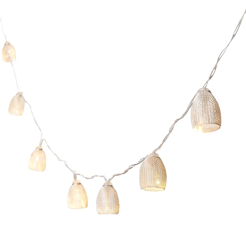 Mesh String Lantern Lights in Silver 