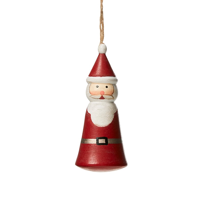 Wooden Santa Ornament