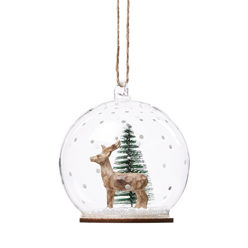 Laser Glass Ornament Deer Standing