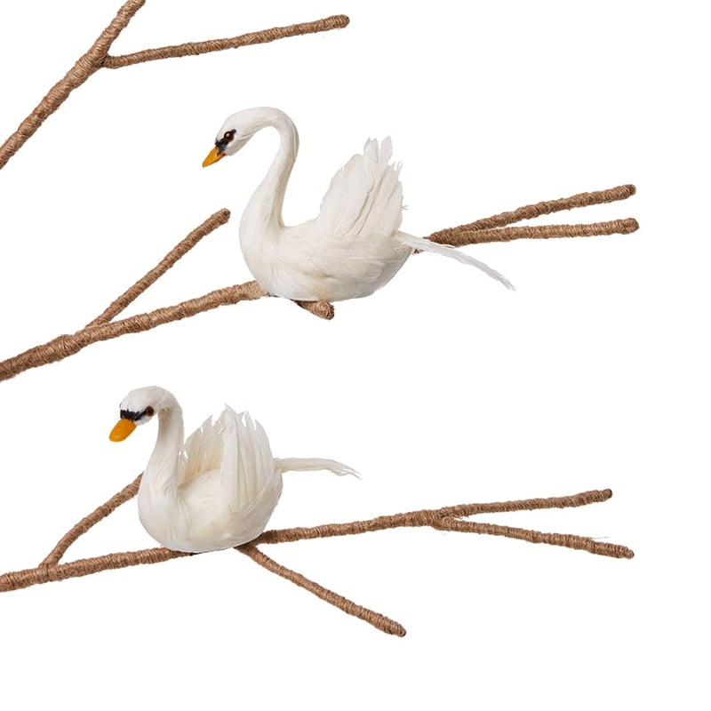 Feather Bird Swan Pack of 2