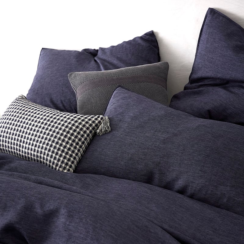 Vintage Washed Linen Denim Quilt Cover