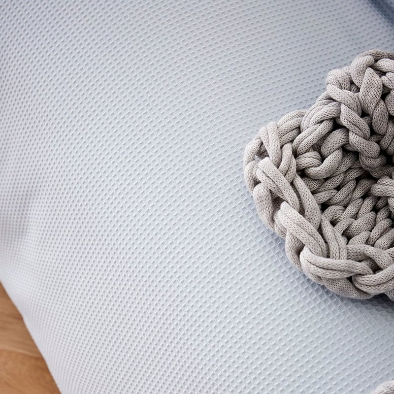 Tribeca Waffle Quilt Cover Set Air Blue