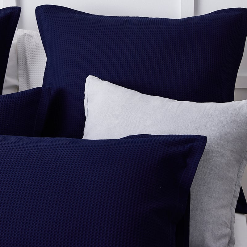 Tribeca Waffle Quilt Cover Set Navy