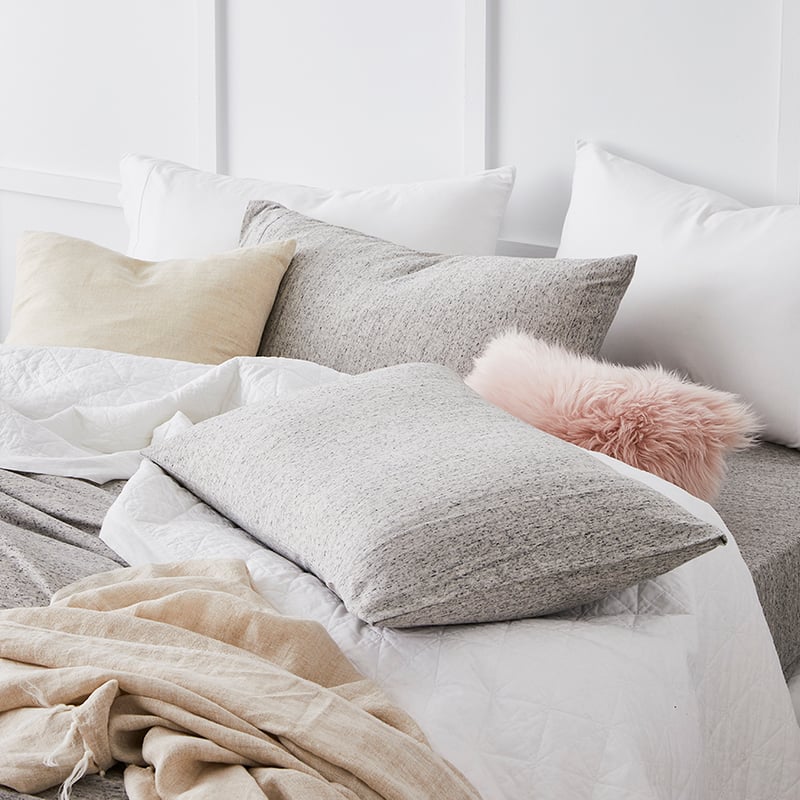 Ultra Soft Jersey Dark Marble Quilt Cover
