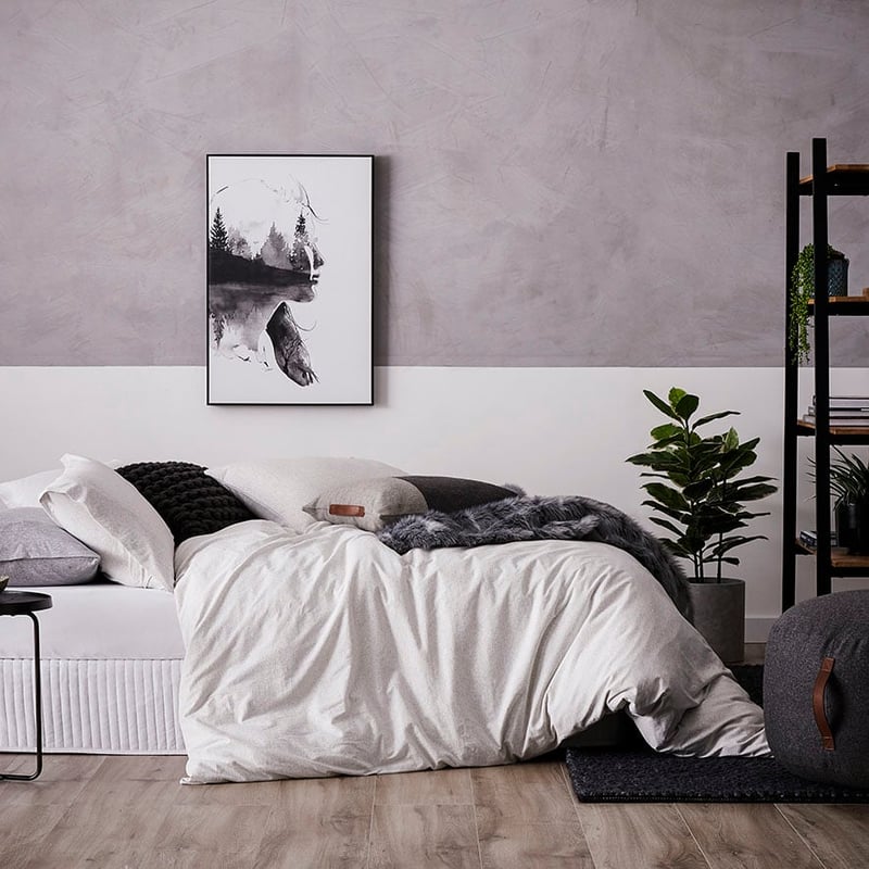 Ultra Soft Jersey Marble Quilt Cover