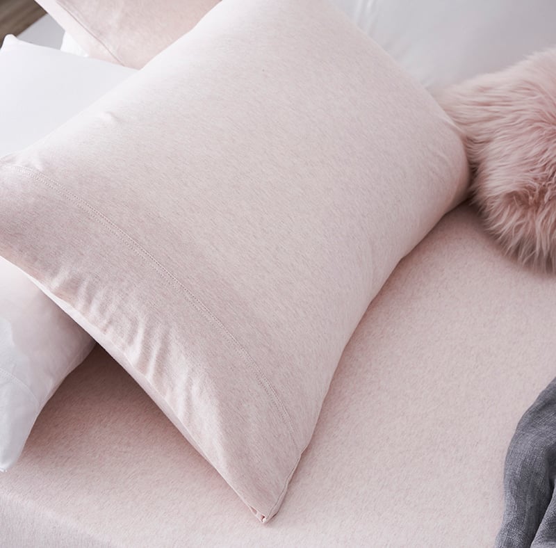 Ultra Soft Jersey Pink Marble Quilt Cover