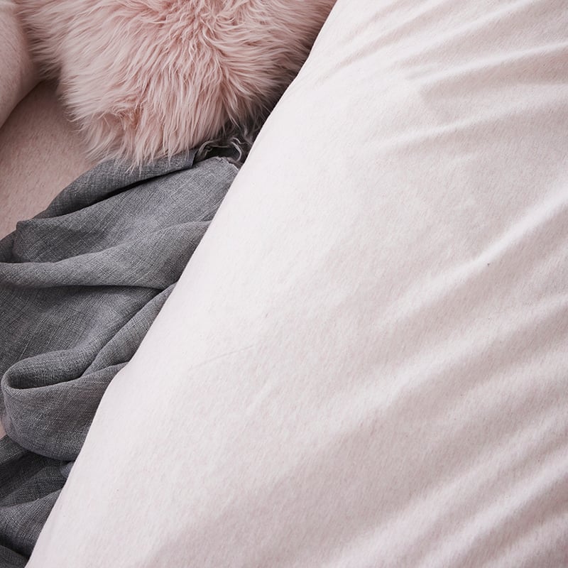 Ultra Soft Jersey Pink Marble Quilt Cover
