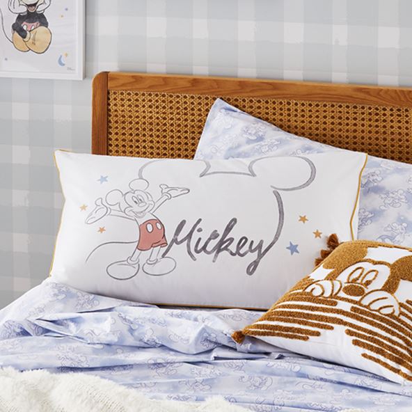 kids mickey mouse pillow case and cushion