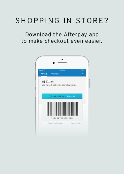 Pay with Afterpay