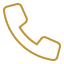 Linen Lover gold phone icon.