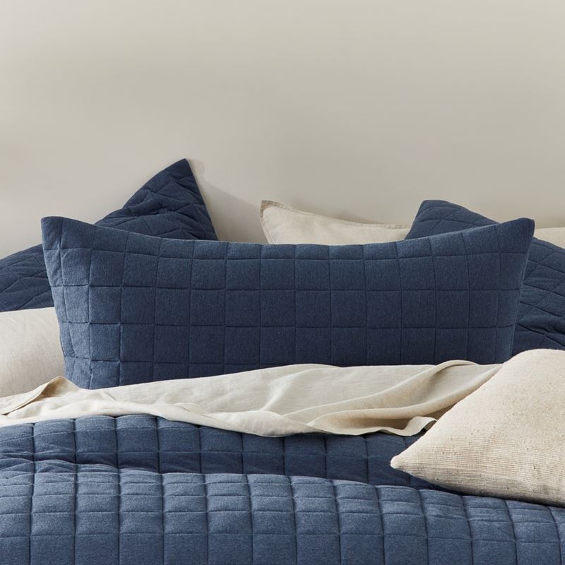 Sorrento Denim Jersey Quilted Quilt Cover Separates