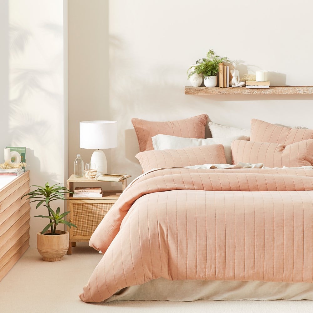 Bronte Clay Quilted Quilt Cover Separates Adairs