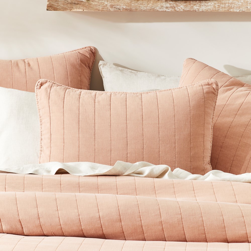 Bronte Clay Quilted Pillowcases Adairs