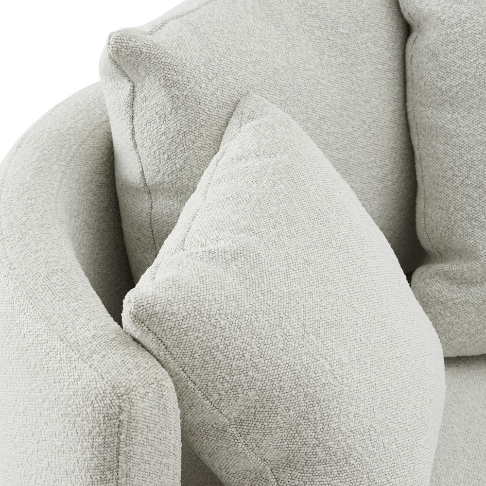 Plume Snow Boucle Chair | Adairs