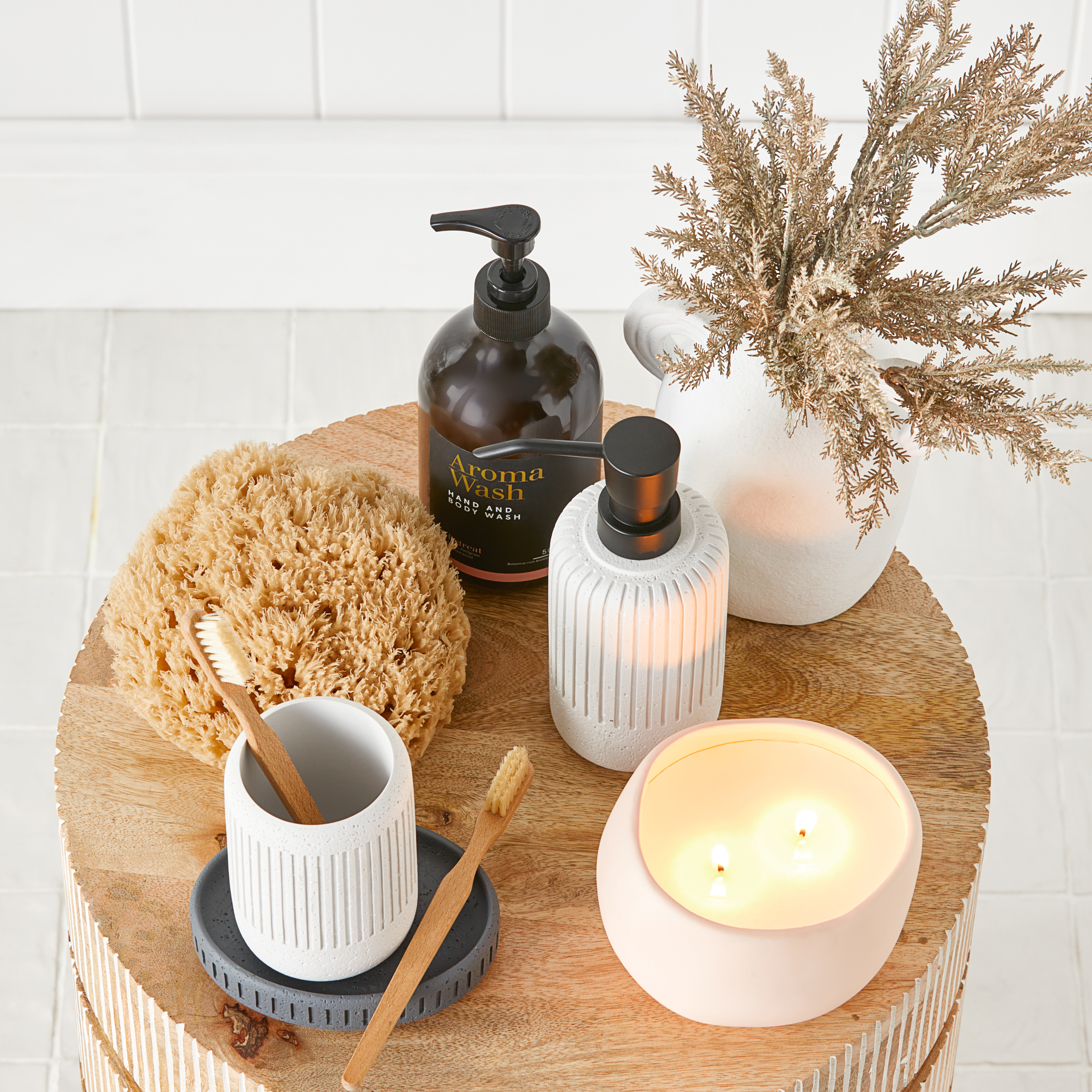 Pedestal Jar Candle | Coconut Elderflower