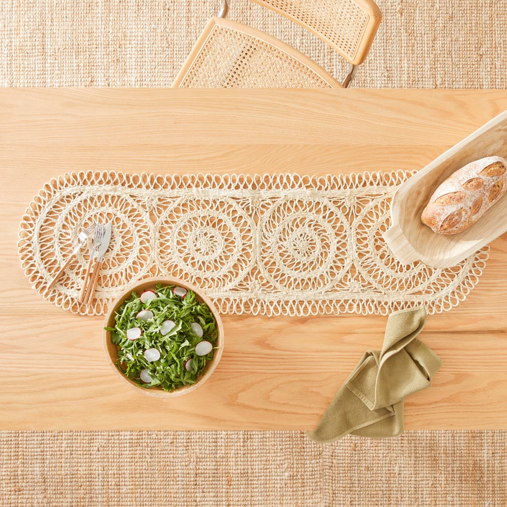 Palermo Natural Table Runner Adairs