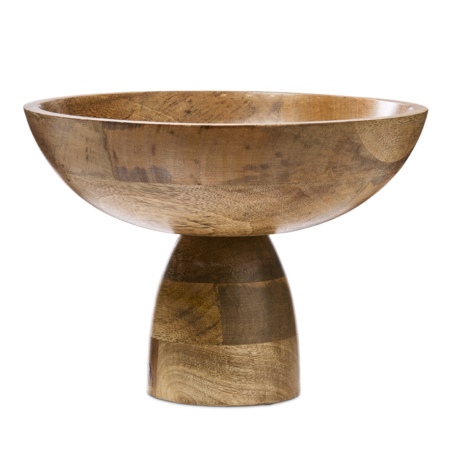 Madeira Natural Pedestal Bowl Adairs