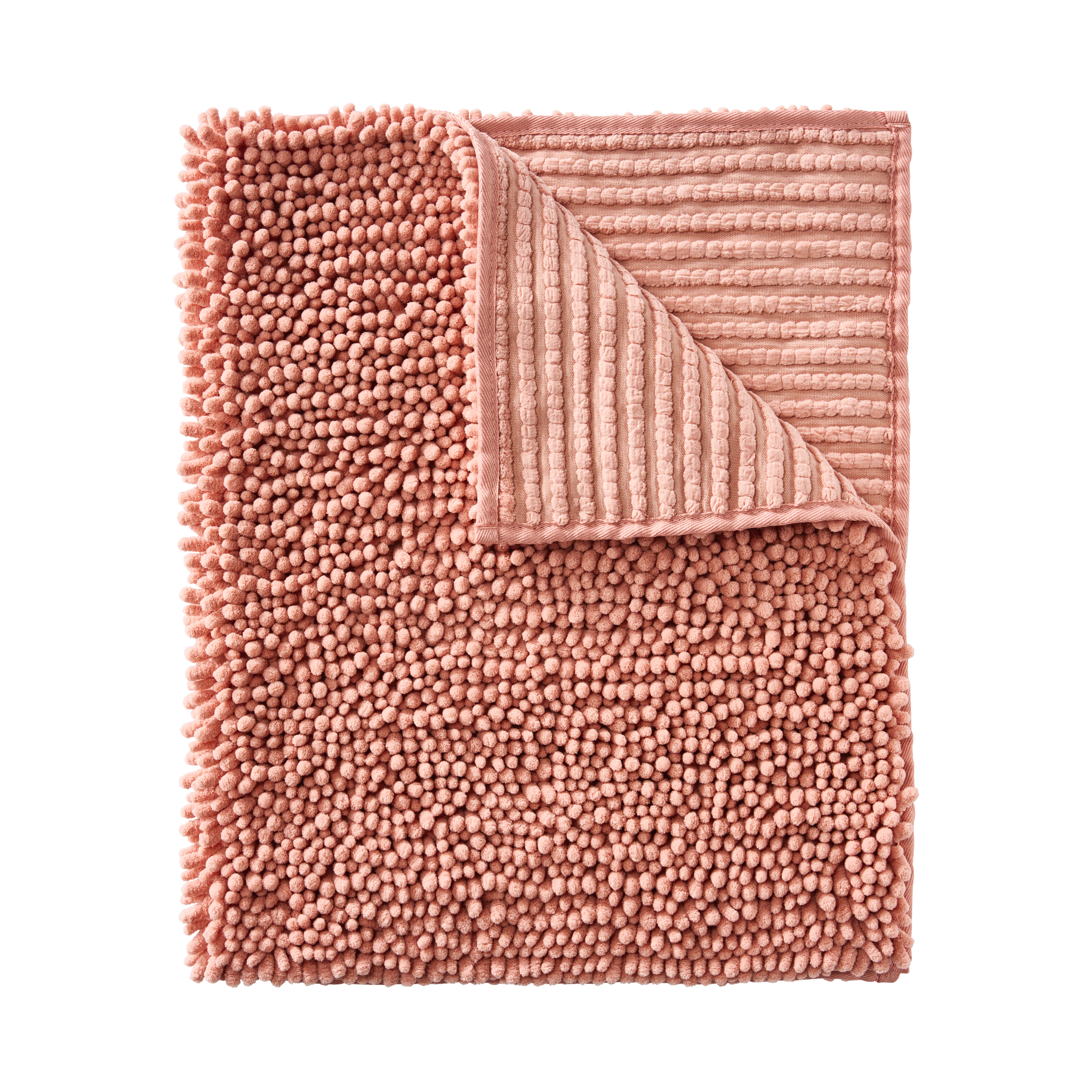Microplush Bobble Bath Mat Coral Adairs