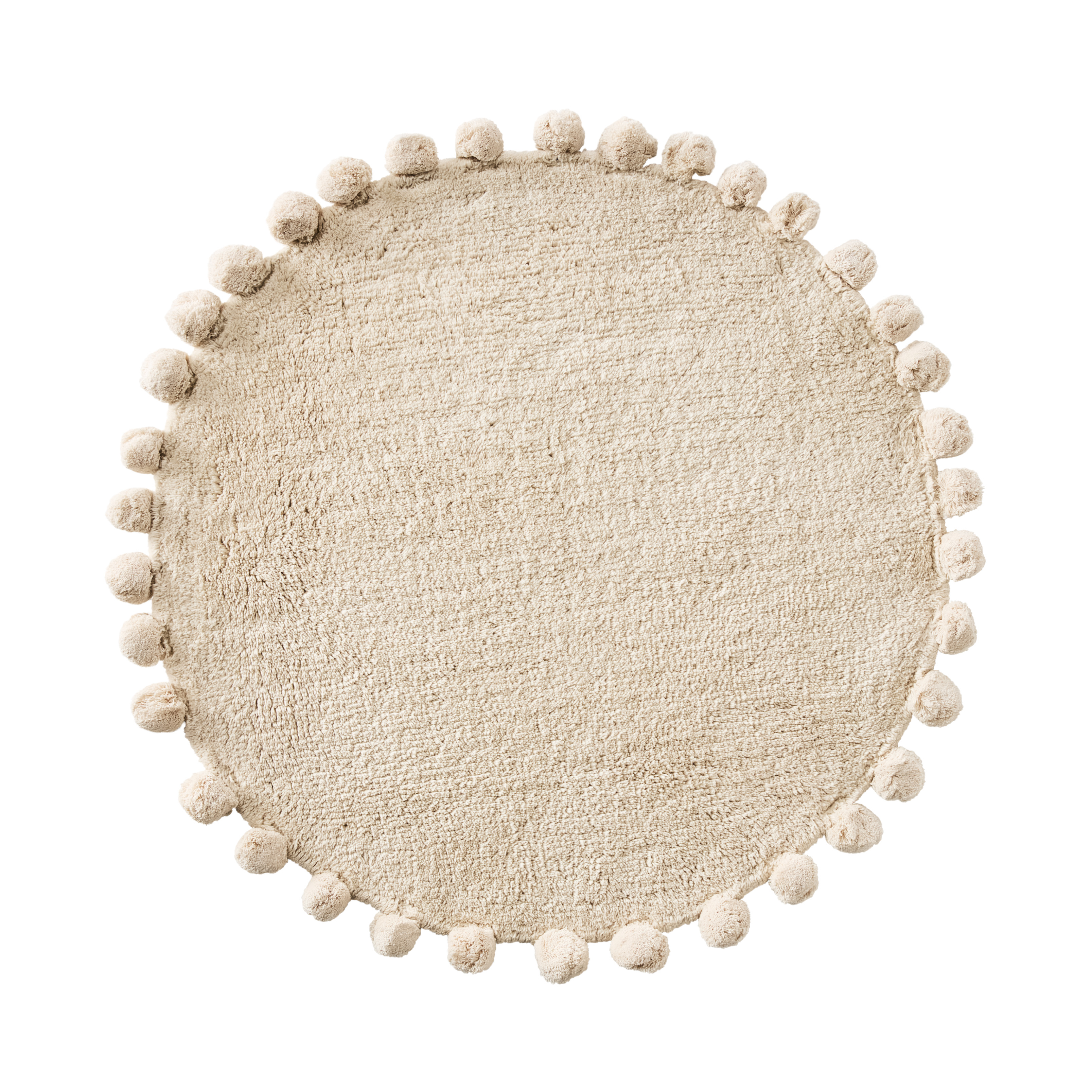 Livia Beach PomPom Circle Bath Mat Adairs