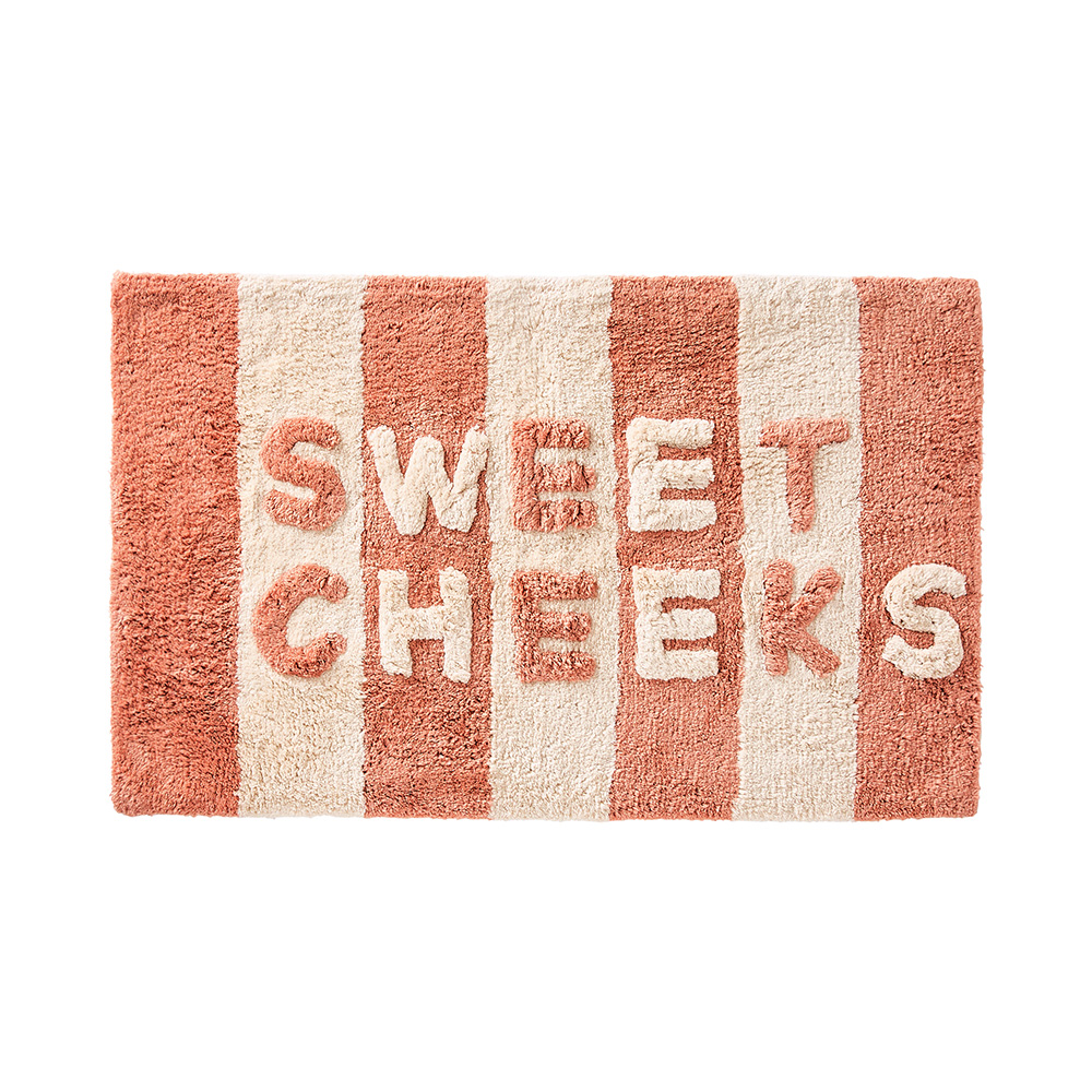 Sweet Cheeks Earth & Natural Stripe Bath Mat Adairs