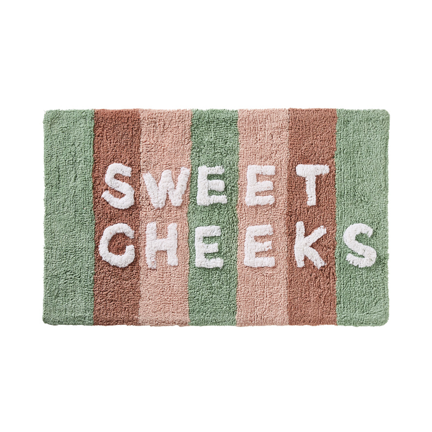 Sweet Cheeks Earth Multi Stripe Bath Mat Adairs