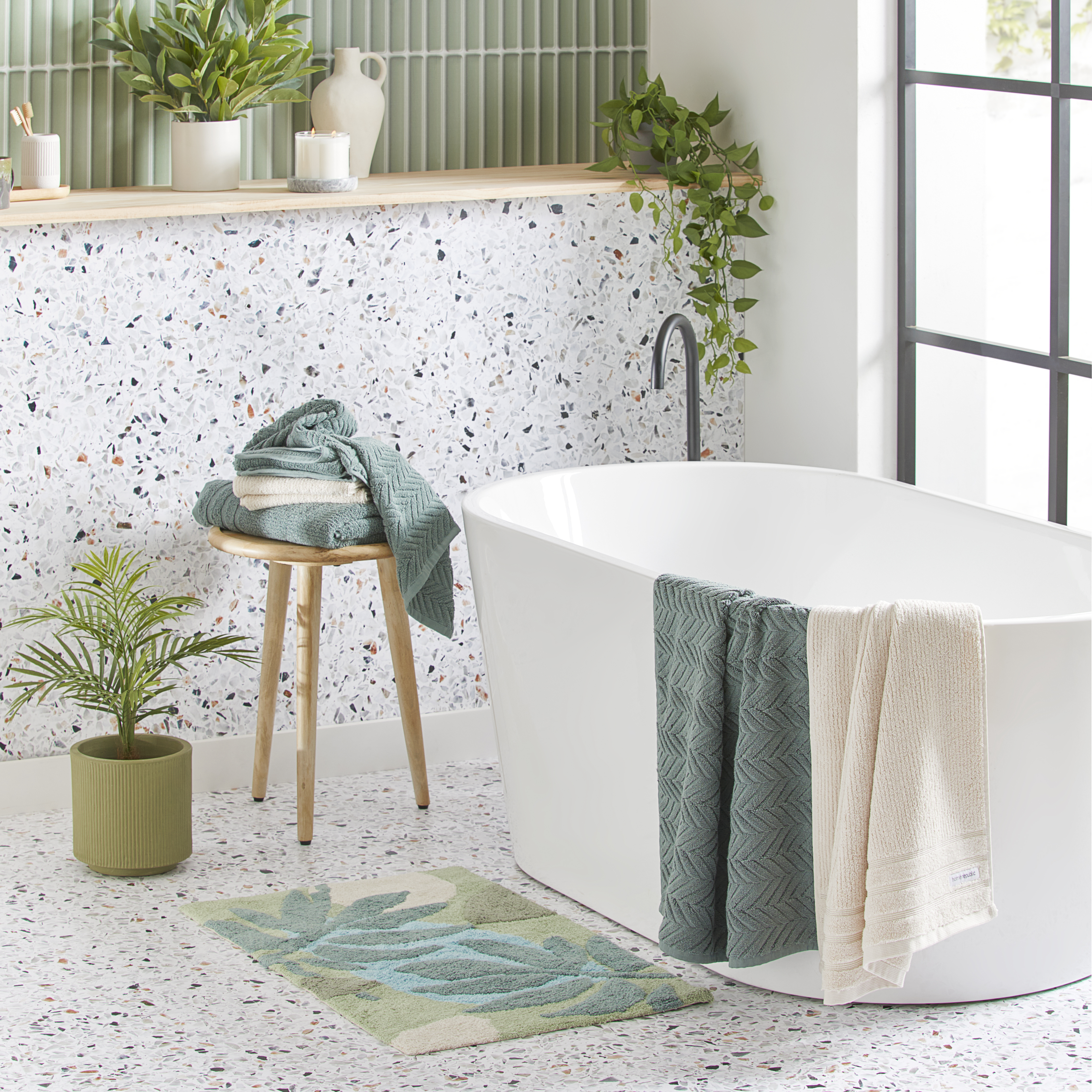 Retreat Greens Bath Mat Adairs