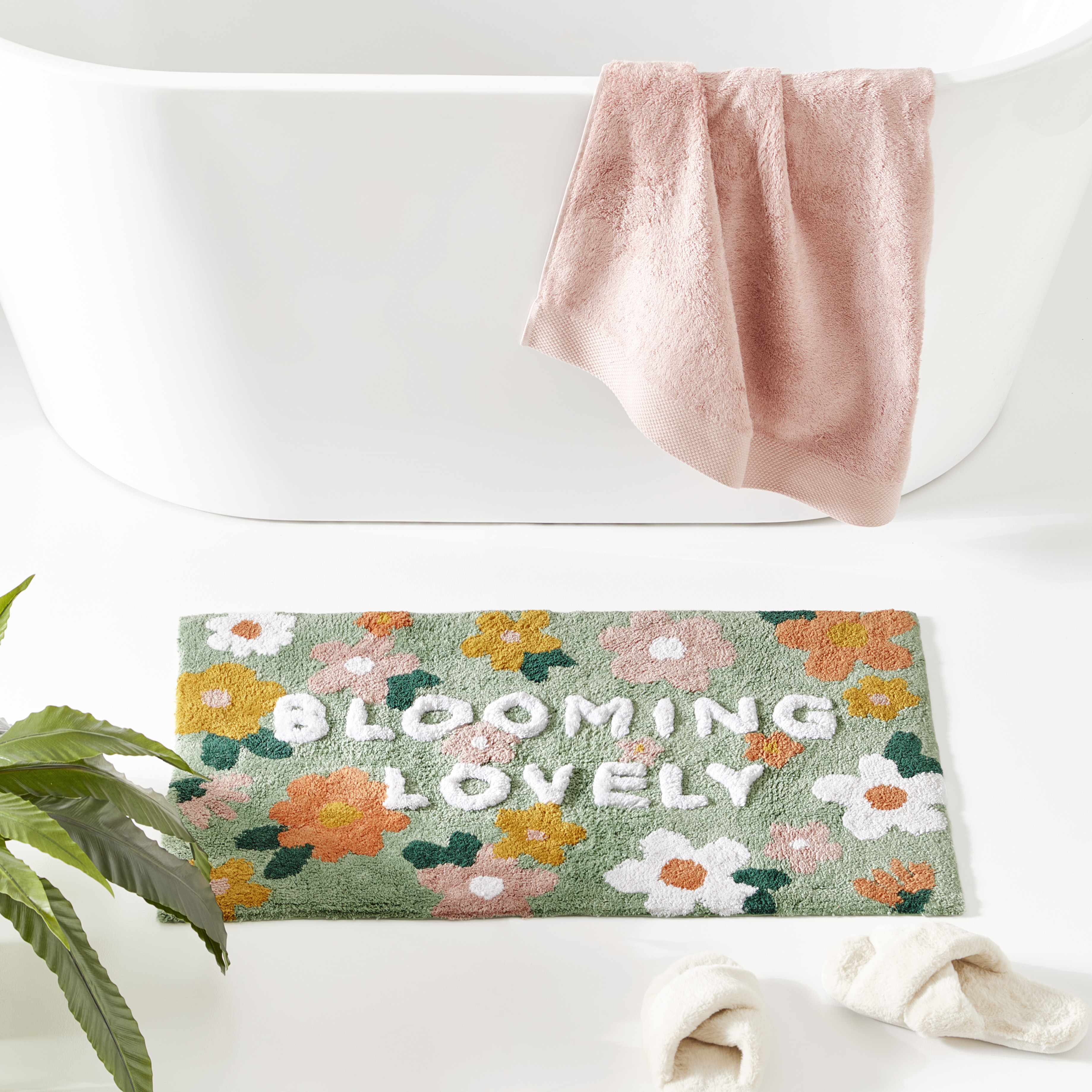 Blooming Lovely Eucalyptus Multi Bath Mat Adairs