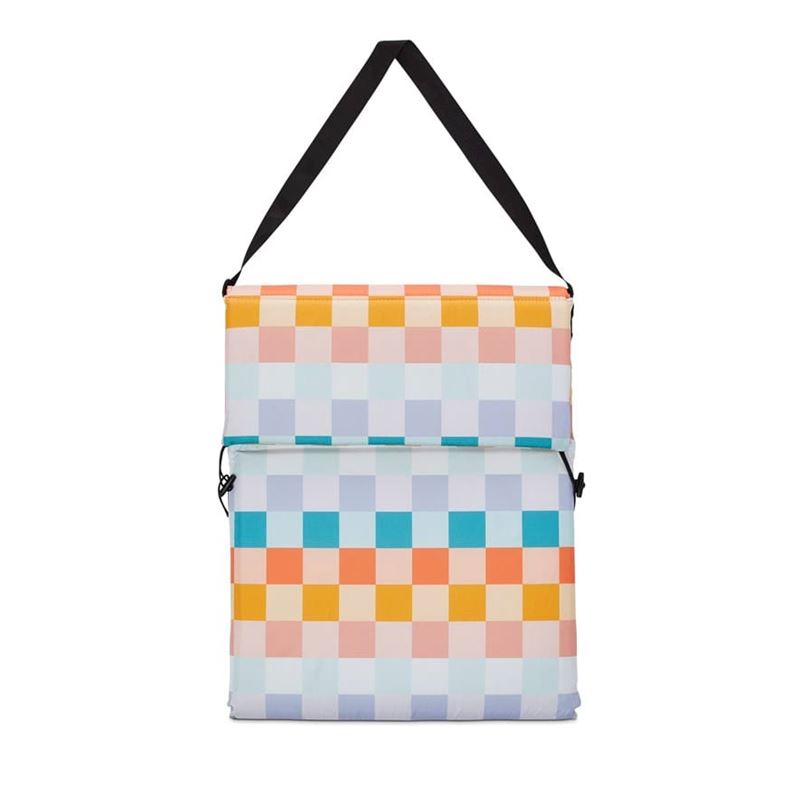 Beach Multi Gingham Fold Out Lounger