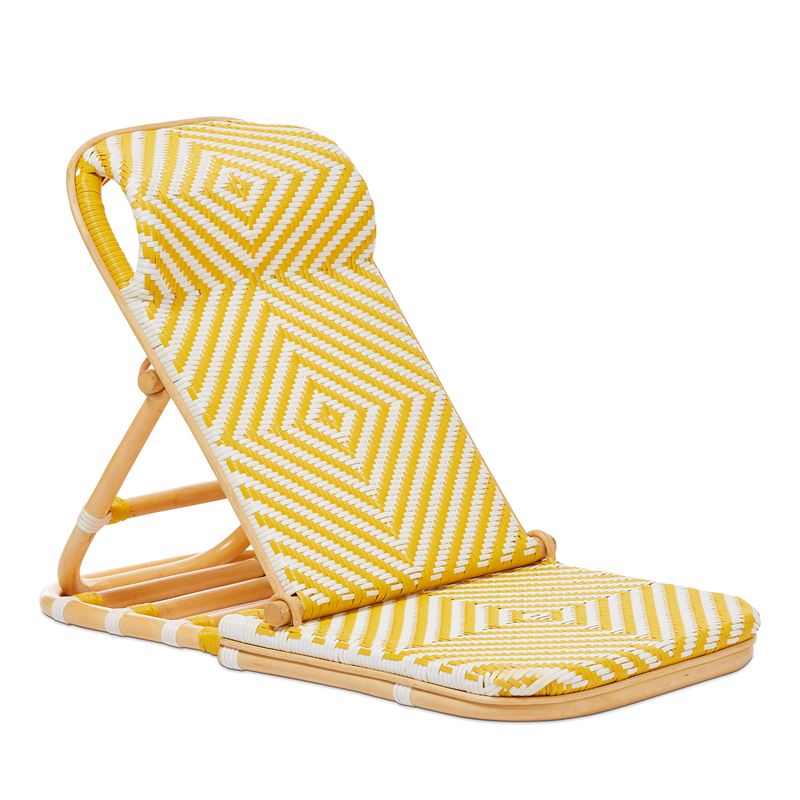 Boho Natural Sunshine & White Beach Chair