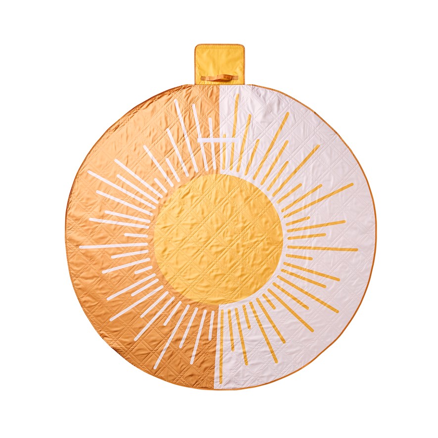 Sunshine Splice Round Picnic Rug | Adairs