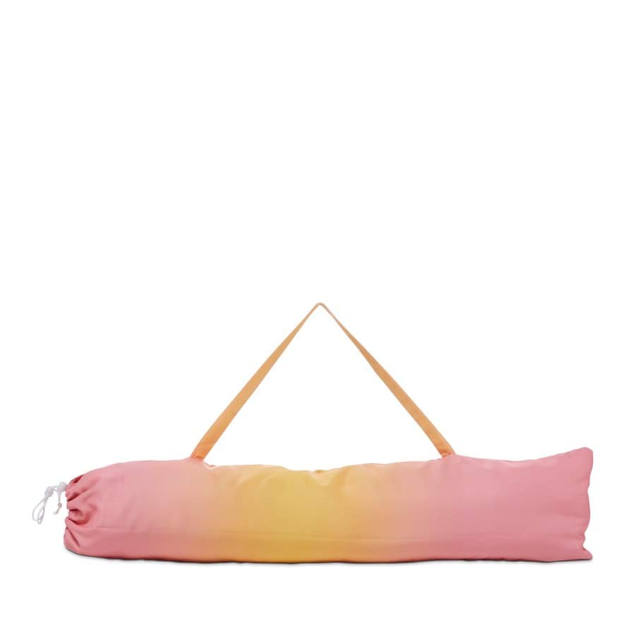 Yellow & Coral Ombre Beach Umbrella Adairs