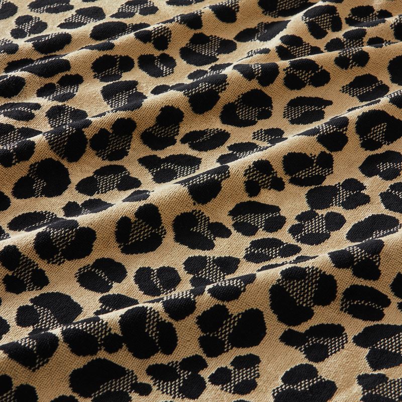 Velour Leopard Gold Beach Towel | Beach | Adairs