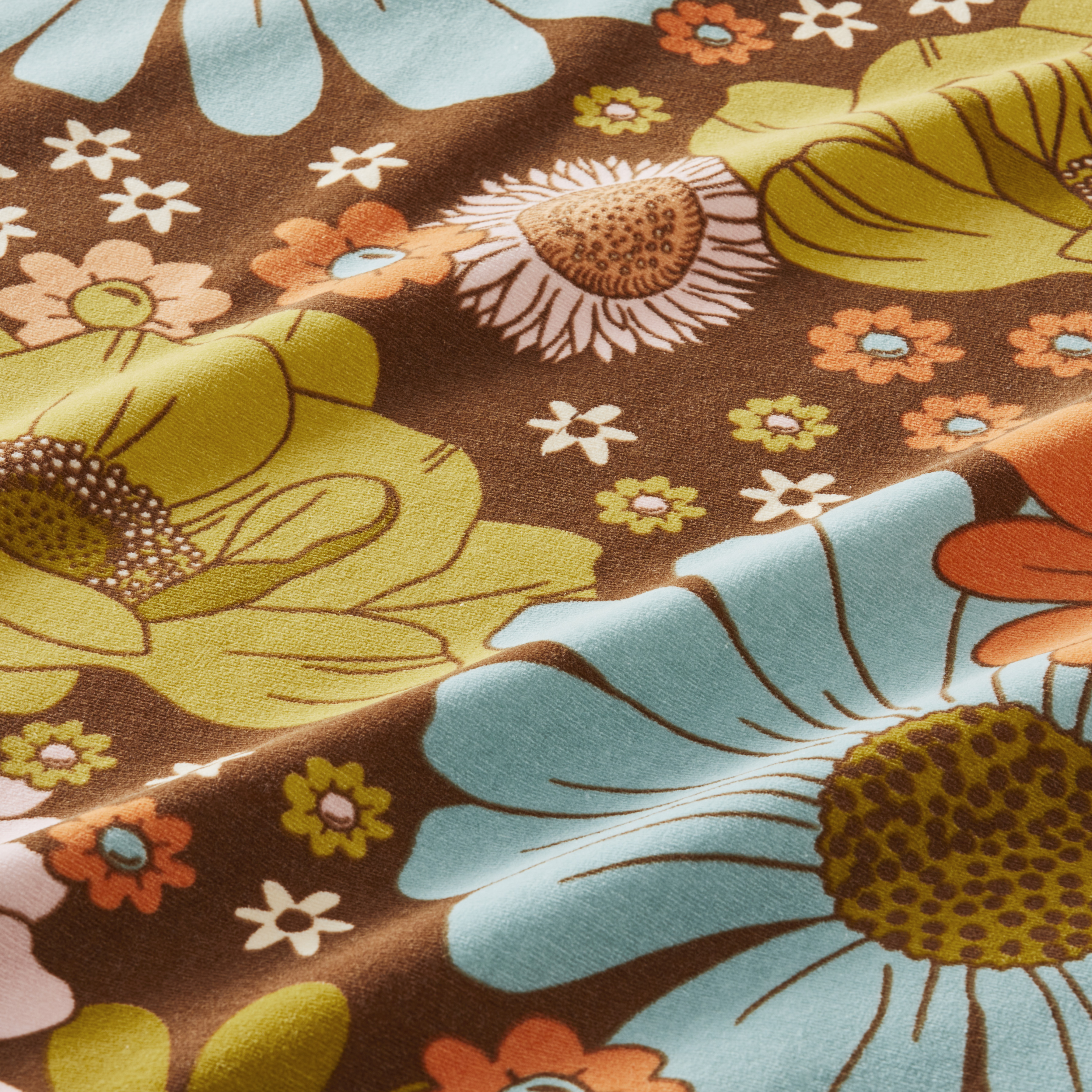 Flowers Along The River Sand Free rPET Beach Towel (160cmx160cm)