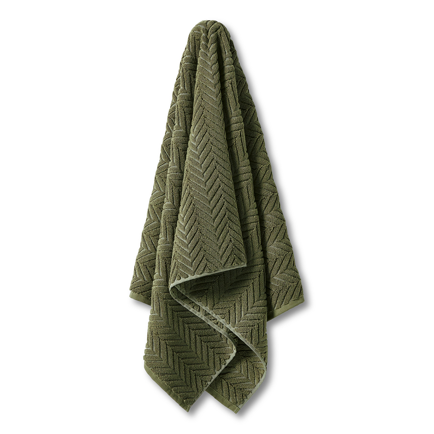 Mimosa Avocado Marle Textured Towel Range Adairs