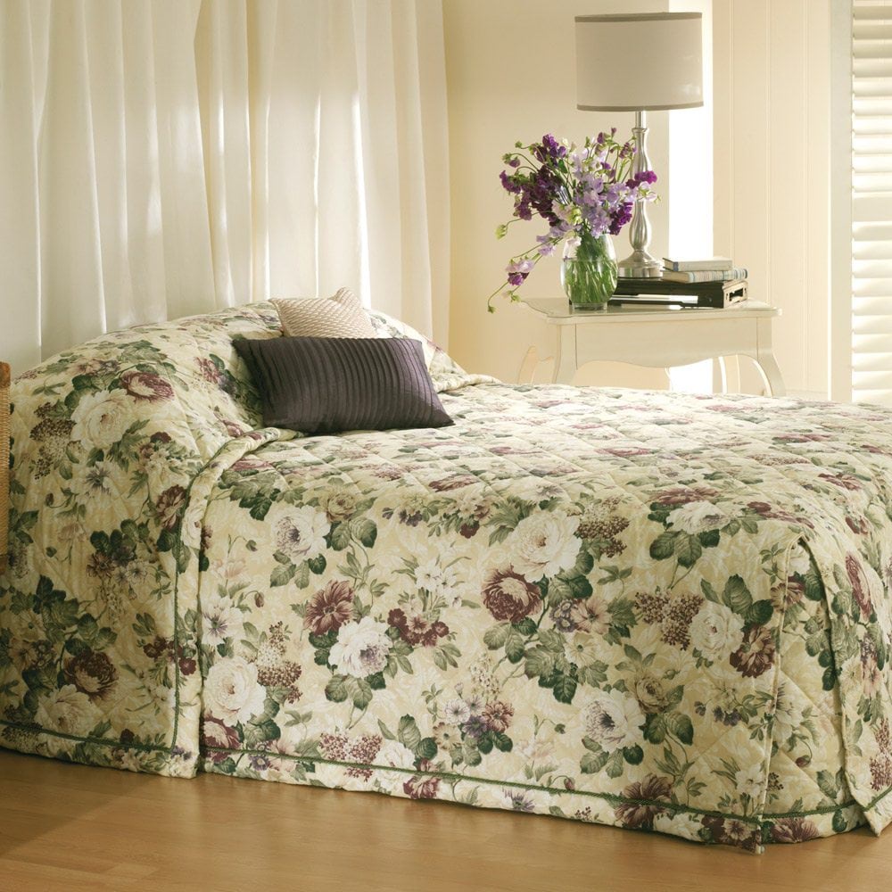 Bianca English Garden Bedspread + Accessories Adairs