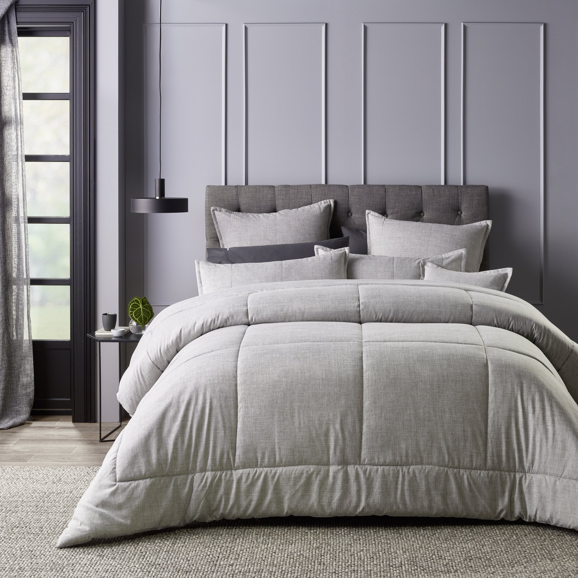 Bianca - Maynard Grey Comforter Set | Bedspreads | Adairs
