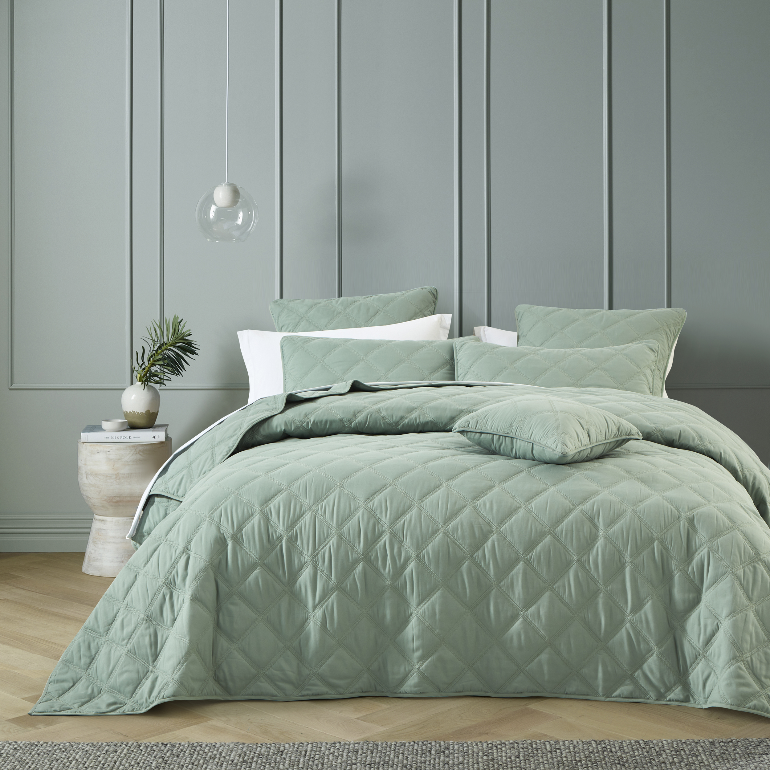 Bianca - Barclay Olive Coverlet Set 