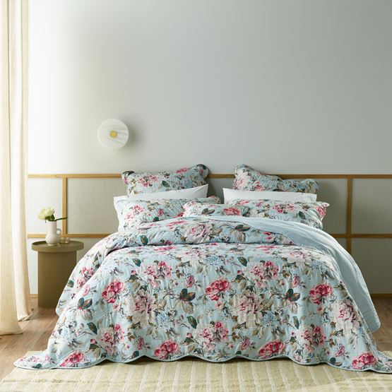 Charlene Blue Bedspread Set