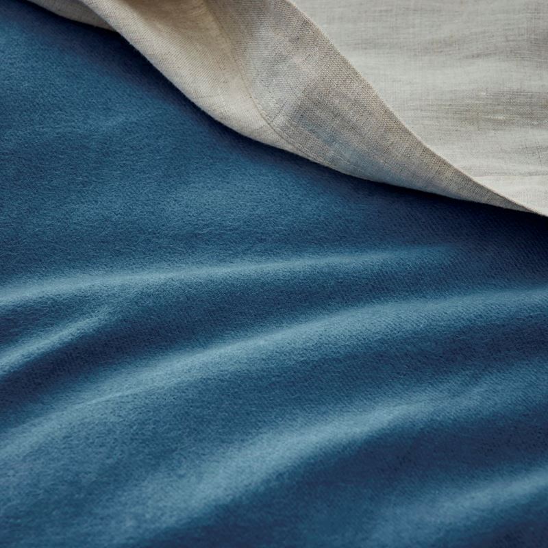Luxury Steel Blue Flannelette Quilt Cover Set + Separates