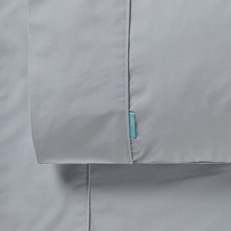 Fresh Cotton Percale Sky Grey Pillowcases