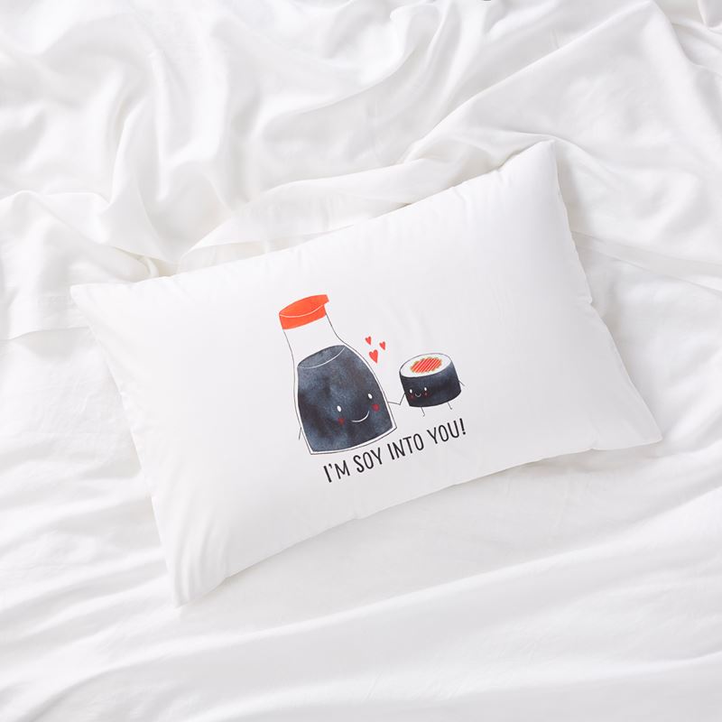 I'm Soy Into You Text Pillowcase
