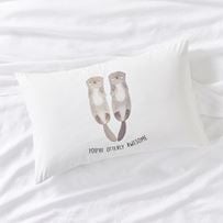 Otterly Awesome Text Pillowcase