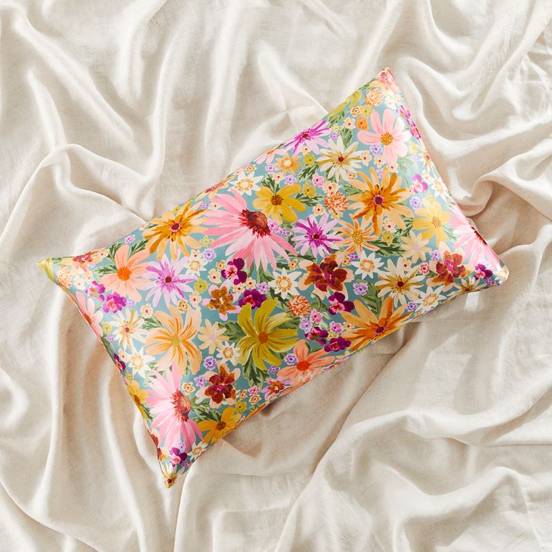 Pure Silk Alexa Floral Printed Pillowcase | Bedroom | Adairs