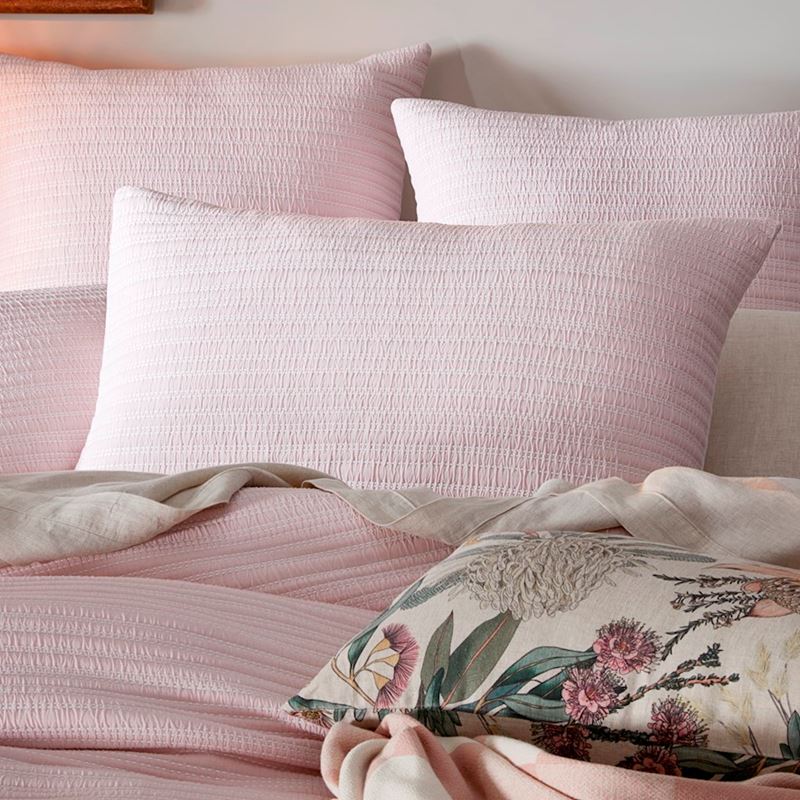 Hayman Soft Pink Quilted Pillowcases