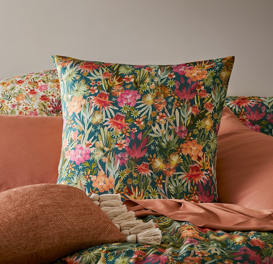 Pia Multi Bamboo Cotton Pillowcase Adairs