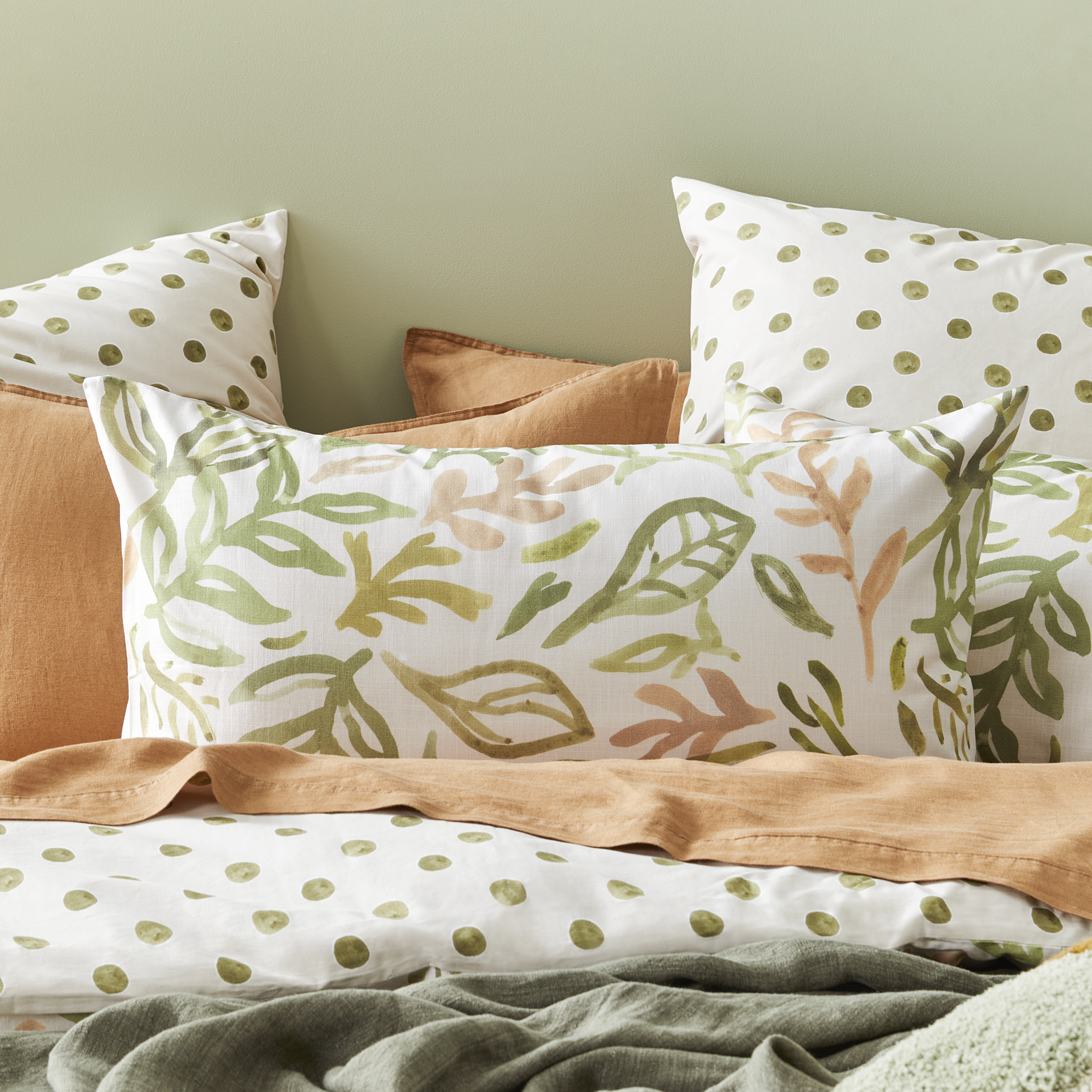 Retreat Green Pillowcases Adairs